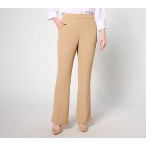Ryan Simkhai Eyeshop Women's Pants Sz L Wide Leg Pull-On Pant Brown A637336